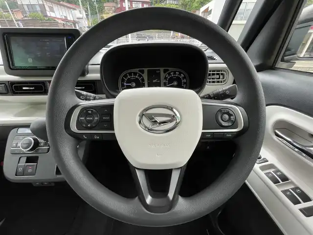 ダイハツ ムーヴ キャンバス ストライプス G ターボ 岐阜県 2024(令6)年 0.9万km シャイニングホワイトパール/レイクブルーメタリック /社外SDナビ/（フルセグテレビ.Bluetooth）//バックカメラ//スマートアシスト//クルーズコントロール//プッシュスタート//両側パワースライドドア//ETC//ドライブレコーダー//純正14インチAW//純正フロアマット//シートヒーター
