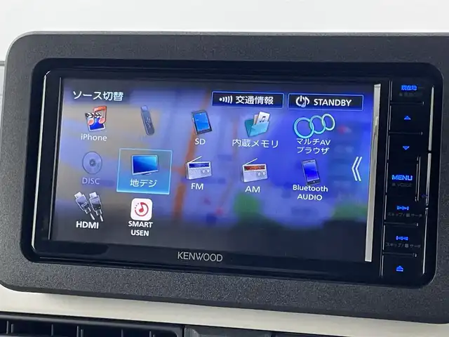ダイハツ ムーヴ キャンバス ストライプス G ターボ 福岡県 2024(令6)年 0.9万km シャイニングホワイトパール/レイクブルーメタリック 社外ナビ（ＢＴ，フルセグＴＶ）　/バックカメラ　/ＥＴＣ　/前後ドラレコ　/前席ホッとカップホルダー　/ＡＣＣ　/コーナーセンサー　/衝突軽減ブレーキ　/横滑り防止装置　/両側電動スライドドア　/シートヒーター　/ＬＥＤ