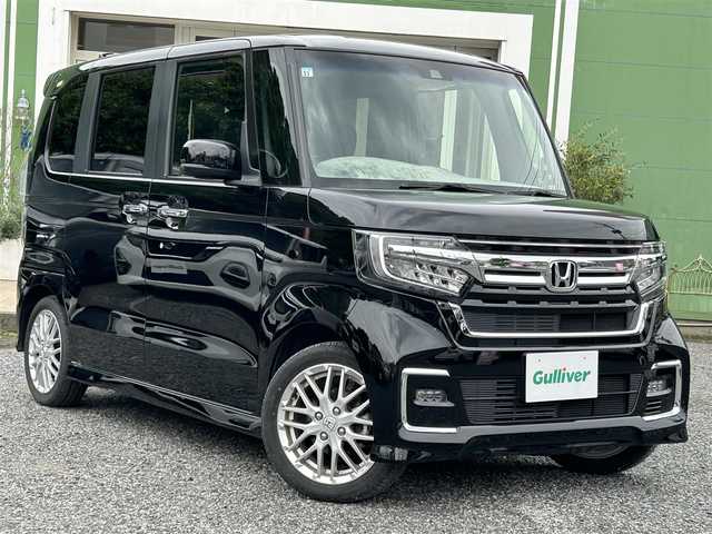 ホンダ Ｎ ＢＯＸ カスタム L ターボ 埼玉県 2021(令3)年 2.1万km クリスタルブラックパール 前席シートヒーター/クリアランスソナー/パドルシフト/アダプティブクルーズコントロール/車線維持支援システム/衝突軽減ブレーキ/オートライト/LEDヘッドランプ/ドライブレコーダー前後/プッシュスタート/社外サイドミラー 無限/保証書付整備手帳/取扱説明書