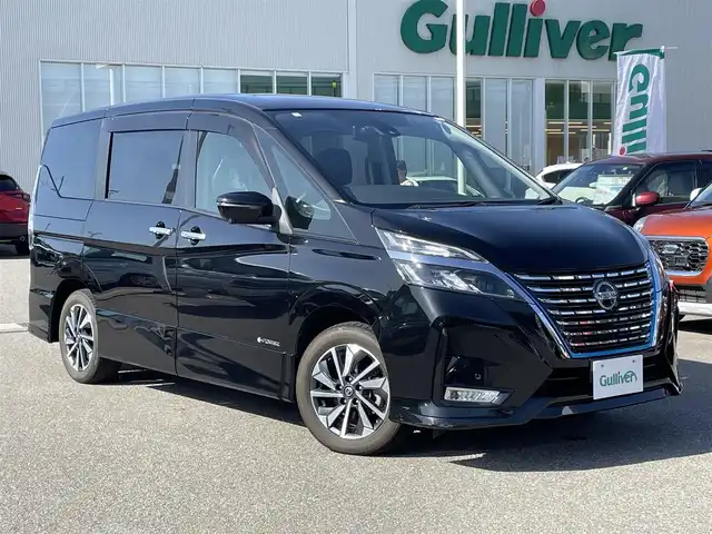 日産 セレナ e－パワー ハイウェイスター G 石川県 2020(令2)年 6.7万km 黒 純正10型ナビ/フルセグTV/アラウンドビューモニター/LEDヘッドライト/ETC/レザーシート/両側パワースライドドア/ドライブレコーダー/純正アルミホイール/インテリキー/プッシュスタート/プロパイロット/エマージェンシーブレーキ/デジタルミラー/保証書