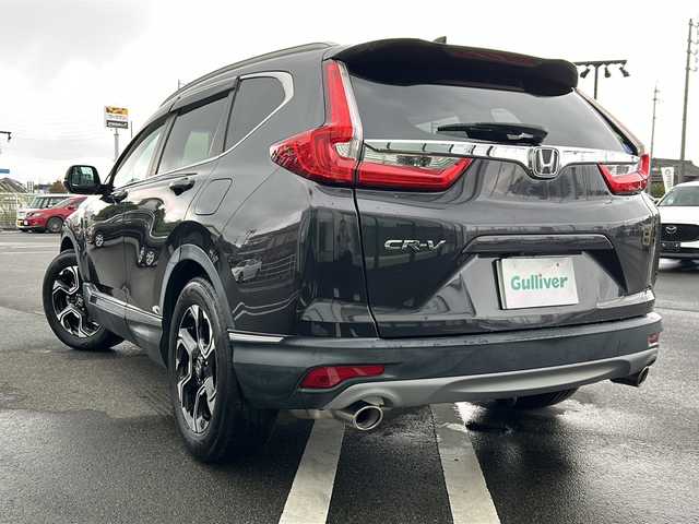 ホンダ ＣＲ－Ｖ EX・マスターピース 岐阜県 2018(平30)年 2.7万km ルーセブラックM 登録時走行距離26791km/純正ＳＤナビ/バックカメラ/ワンセグＴＶ/サンルーフ/レザーシート/シートヒーター/電動リアゲート/パワーシート/ドライブレコーダー/ＥＴＣ/ＵＳＢ/Ｂｌｕｅｔｏｏｔｈ/クルーズコントロール/純正フロアマット/純正アルミホイール/プッシュスタート/スマートキー/スペアキー/ABS/横滑り防止装置/レーンキープアシスト/盗難防止装置/オートライト/LEDヘッドライト/エアバッグ/衝突被害軽減システム/カーテンエアバッグ