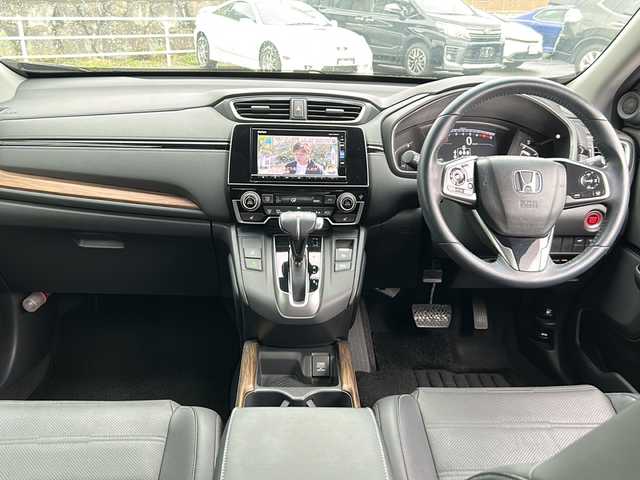 ホンダ ＣＲ－Ｖ EX・マスターピース 岐阜県 2018(平30)年 2.7万km ルーセブラックM 登録時走行距離26791km/純正ＳＤナビ/バックカメラ/ワンセグＴＶ/サンルーフ/レザーシート/シートヒーター/電動リアゲート/パワーシート/ドライブレコーダー/ＥＴＣ/ＵＳＢ/Ｂｌｕｅｔｏｏｔｈ/クルーズコントロール/純正フロアマット/純正アルミホイール/プッシュスタート/スマートキー/スペアキー/ABS/横滑り防止装置/レーンキープアシスト/盗難防止装置/オートライト/LEDヘッドライト/エアバッグ/衝突被害軽減システム/カーテンエアバッグ