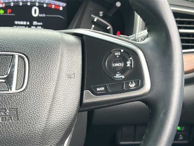 ホンダ ＣＲ－Ｖ EX・マスターピース 岐阜県 2018(平30)年 2.7万km ルーセブラックM 登録時走行距離26791km/純正ＳＤナビ/バックカメラ/ワンセグＴＶ/サンルーフ/レザーシート/シートヒーター/電動リアゲート/パワーシート/ドライブレコーダー/ＥＴＣ/ＵＳＢ/Ｂｌｕｅｔｏｏｔｈ/クルーズコントロール/純正フロアマット/純正アルミホイール/プッシュスタート/スマートキー/スペアキー/ABS/横滑り防止装置/レーンキープアシスト/盗難防止装置/オートライト/LEDヘッドライト/エアバッグ/衝突被害軽減システム/カーテンエアバッグ
