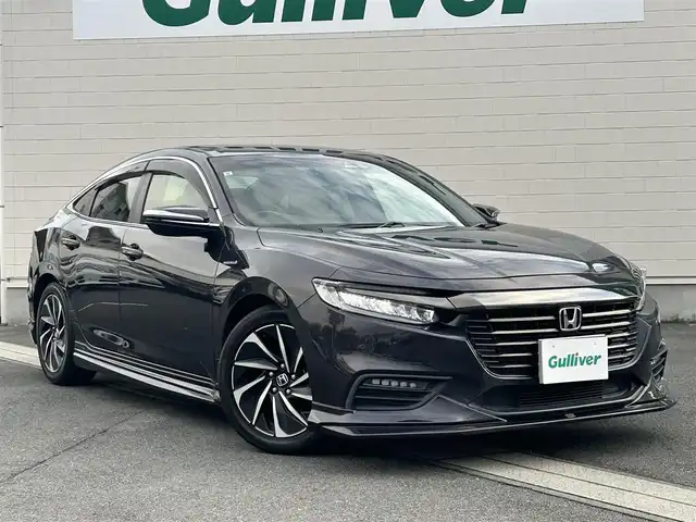 ホンダ インサイト EX・ブラックスタイル 静岡県 2019(令1)年 3.6万km ルーセブラックM ●純正ナビ/(フルセグ/CD/DVD/Bluetooth/iPod)/(ギャザズ/VXU-197SGi)/●ハーフレザーシート/●前席パワーシート/●バックカメラ/●アダプティブクルーズコントロール/●ブラインドスポットモニター/●衝突被害軽減システム/●レーンキープアシスト/●後方コーナーセンサー/●電動パーキングブレーキ/●オートブレーキホールッド/●LEDヘッドライト＆フォグランプ/●オートライト/●革巻きステアリング/●ステアリングスイッチ/●ETC2.0/●前後ドライブレコーダー/●エレクトリックシフト/●パドルシフト/●電動格納ウィンカーミラー/●フルエアロ/●USB/●ドアバイザー/●スマートキー/●プッシュスタート/●純正フロアマット/●純正１７インチアルミホイール/●ダブル＋サイド＋カーテンSRS＋ABS