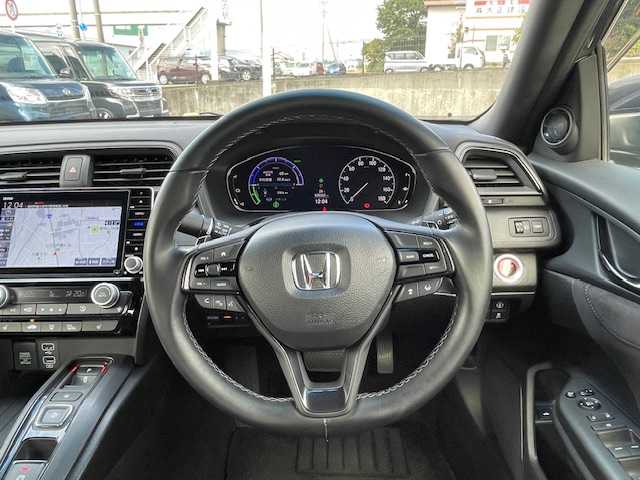 ホンダ インサイト EX・ブラックスタイル 静岡県 2019(令1)年 3.6万km ルーセブラックM ●純正ナビ/(フルセグ/CD/DVD/Bluetooth/iPod)/(ギャザズ/VXU-197SGi)/●ハーフレザーシート/●前席パワーシート/●バックカメラ/●アダプティブクルーズコントロール/●ブラインドスポットモニター/●衝突被害軽減システム/●レーンキープアシスト/●後方コーナーセンサー/●電動パーキングブレーキ/●オートブレーキホールッド/●LEDヘッドライト＆フォグランプ/●オートライト/●革巻きステアリング/●ステアリングスイッチ/●ETC2.0/●前後ドライブレコーダー/●エレクトリックシフト/●パドルシフト/●電動格納ウィンカーミラー/●フルエアロ/●USB/●ドアバイザー/●スマートキー/●プッシュスタート/●純正フロアマット/●純正１７インチアルミホイール/●ダブル＋サイド＋カーテンSRS＋ABS
