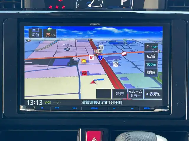 トヨタ ルーミー カスタムG 奈良県 2023(令5)年 4.6万km ブラックマイカメタリック 両側パワースライドドア/８インチ社外ナビ/（FM/AM/CD/DVD/フルセグ/Bluetooth/USB）/前後ドライブレコーダー/ETC/バックカメラ/スマートアシスト/・プリクラッシュブレーキアシスト	/・ブレーキ制御付誤発進抑制機能/・衝突警報機能/・レーンキープアシスト	/・アダプティブクルーズコントロール/・標識検知機能	/電動格納ミラー/電子パーキング/ブレーキホールド/アイドリングストップ/革巻きステアリング/ステアリングスイッチ/オートライト/LEDヘッドライト/フロントフォグ/フルオートエアコン/プッシュスタート/スマートキー/ドアバイザー