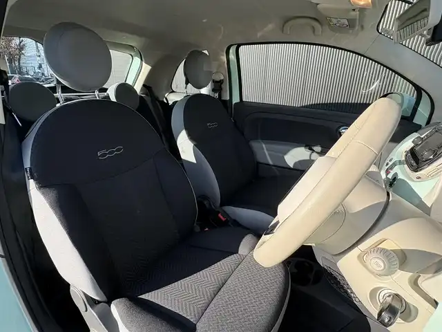 フィアット ５００ 1．2 ポップ 長野県 2017(平29)年 1.2万km LATTE MENTA 当店買取/　Ｕｃｏｎｎｅｃｔ/　純正オーディオ/　ＥＴＣ/　前後ドライブレコーダー/　シティモード切替/　ステアリングスイッチ/　キーレス/　純正フォグ/　ｂｌｕｅｔｏｏｔｈ/　保証書/　取説