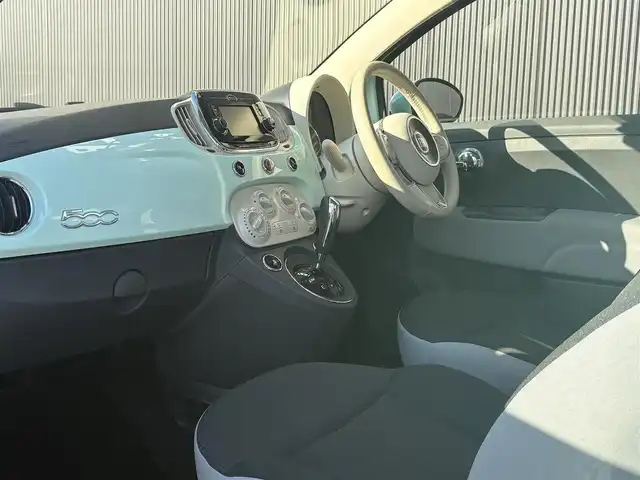 フィアット ５００ 1．2 ポップ 長野県 2017(平29)年 1.2万km LATTE MENTA 当店買取/　Ｕｃｏｎｎｅｃｔ/　純正オーディオ/　ＥＴＣ/　前後ドライブレコーダー/　シティモード切替/　ステアリングスイッチ/　キーレス/　純正フォグ/　ｂｌｕｅｔｏｏｔｈ/　保証書/　取説