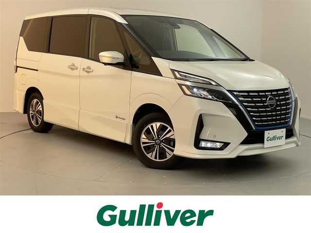 日産 セレナ e－パワー ハイウェイスター V 愛知県 2019(令1)年 6.4万km パール 純正ナビ/・BT、FM、AM、ipod、USB/後席用モニター/ETC/セーフティパック/パーキングアシスト/横滑り防止装置/ABS/オートライト/LEDヘッドライト/衝撃被害軽減システム/クローズコントロール/レーンアシスト/純正フロアマット/純正15インチアルミホイール/スマートキー