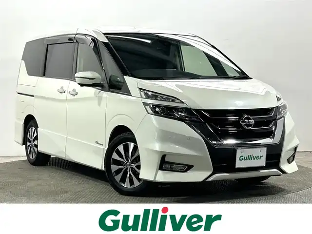 日産 セレナ ハイウェイスター 大阪府 2016(平28)年 5.6万km ブリリアントホワイトパール ALPINEナビ(フルセグ/Bluetooth) 360カメラ ETC 後席モニター デジタルインナーミラー 衝突軽減 クルコン パークアシスト コーナーセンサー 両側パワースライドドア 前後ドラレコ