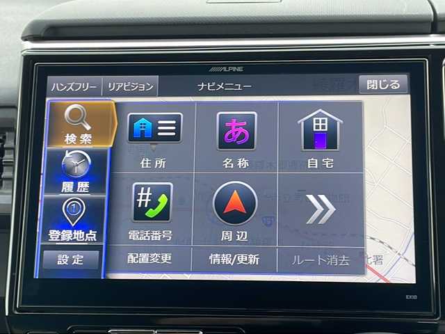 ホンダ ステップワゴン スパーダ クールスピリット 山口県 2016(平28)年 7.2万km ホワイトオーキッドパール 社外１０型ナビ/バックカメラ/両側パワスラ/ハーフレザーシート/シートヒーター/ドラレコ（前）/フリップダウンモニター/ウインカー付きミラー/クルーズコントロール/アイドリングストップ/横滑り防止装置/衝突被害軽減ブレーキ