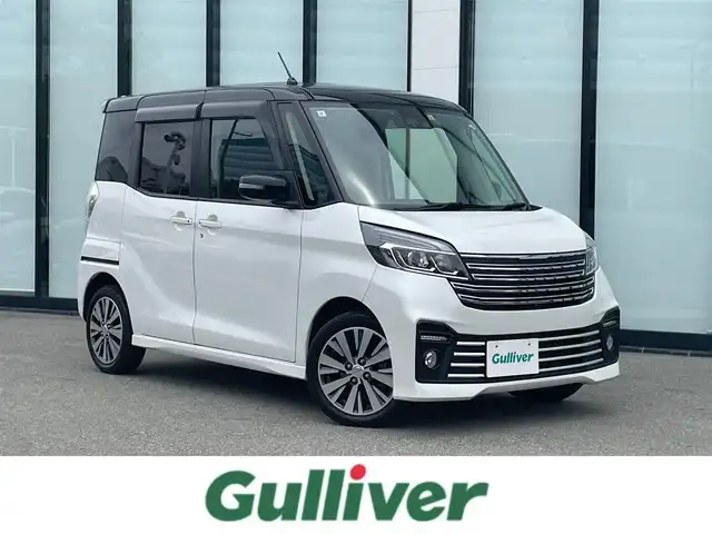 日産 デイズ ルークス ライダー 大阪府 2017(平29)年 6万km アメジストブラック/シルキーホワイト 純正ナビ/   フルセグTV/CD/DVD/Bluetooth/衝突軽減ブレーキ/全方位モニター/前席シートヒーター/クルーズコントロール/ステアリングスイッチ/両側パワースライドドア/アイドリングストップ/横滑り防止装置/純正15インチアルミホイール/オートマチックハイビーム/純正フロアマット/プッシュスタート/スマートキー/ＥＴＣ/ＬＥＤライト/禁煙車