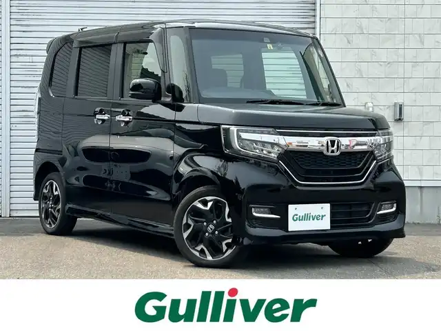 ホンダ Ｎ ＢＯＸ カスタム G L ターボ ホンダセンシング 道東・釧路十勝 2018(平30)年 6.2万km クリスタルブラックパール ４ＷＤ/純正ナビ/(FM AM CD DVD BT フルセグTV)/バックカメラ/衝突軽減システム/レーダークルーズコントロール/両側パワースライドドア/シートヒーター(D/N)/オートライト/ハーフレザーシート/純正フロアマット/取扱説明書/保証書/ＥＴＣ/LEDヘッドライト