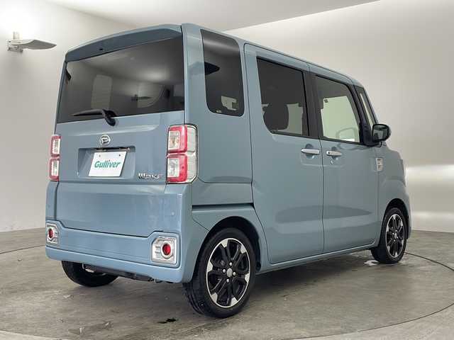ダイハツ ウェイク G ターボVS SA Ⅲ 兵庫県 2021(令3)年 2.9万km レイクブルーメタリック ・ワンオーナー/・純正ナビ&Bluetooth&CD&DVD&SD&USB&TV/・全方位カメラ/・両側パワースライドドア/・前方ドライブレコーダー/・ベンチシート/・純正フロアマット/・純正15インチアルミホイール/・スマートアシスト３/・誤発進抑制機能/・先行車発進お知らせ機能/・車線逸脱警報/・ABS/・横滑り防止機能/・盗難防止装置/・オートライト/・オートマチックハイビーム/・LEDヘッドライト/・W＋サイドエアバック/・スマートキー/・スペアキー/・AACエアコン/・アイドリングストップ/・ステアリングスイッチ/・後席サンシェード/・シートリフター/・ターボ