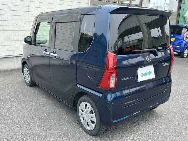 ダイハツ タント X 埼玉県 2022(令4)年 1.9万km レーザーブルークリスタルシャイン ワンオーナー/HDDナビ　品番　（CN-REO7D）/（フルセグTV/BT/AM/FM）/バックカメラ/片側パワースライドドア/スマートアシスト/衝突回避・軽減ブレーキ機能/オートハイビーム/誤発進抑制機能/車線逸脱警報＆逸脱抑制制御/先行車発進お知らせ機能/進入禁止標識認識機能/コーナーセンサー前後/LEDヘッドライト/シートヒーター前席/ドライブレコーダー前後　品番（DRV-MR4SO）/ETC/ドアバイザー/14インチAW車載（4本）/プッシュスタート/フロアマット/スマートキー/スペアキー1本/オートライト/ステアリングスイッチ/シートバックテーブル/後席サンシェード/電動格納ミラー/保証書/車両取扱説明書