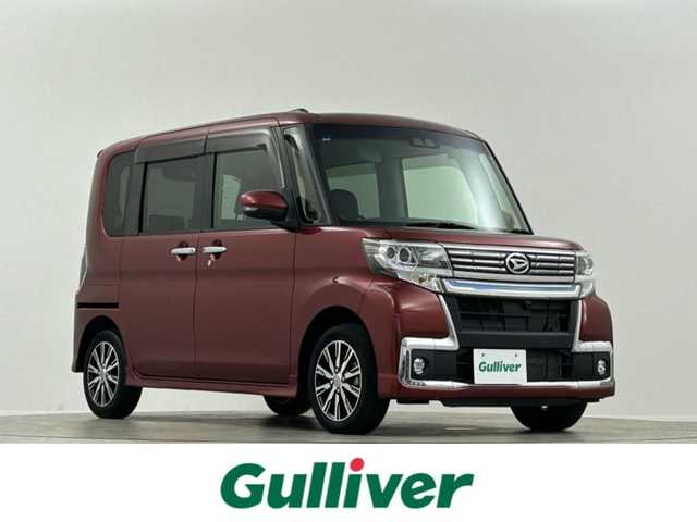 ダイハツ タント カスタム X トップED SA Ⅲ 埼玉県 2019(平31)年 1.2万km ファイアークォーツレッドM 純正ナビ　両側電動　温シート　全方位カメラ　ＥＴＣ　ドライブレコーダー　フルセグＴＶ　Ｂｌｕｅｔｏｏｔｈ　ＬＥＤヘッドライト　禁煙車　スマートキー　アイドリングストップ　衝突被害軽減　レーンアシスト