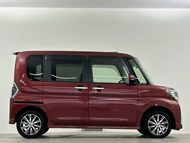 ダイハツ タント カスタム X トップED SA Ⅲ 埼玉県 2019(平31)年 1.2万km ファイアークォーツレッドM 純正ナビ　両側電動　温シート　全方位カメラ　ＥＴＣ　ドライブレコーダー　フルセグＴＶ　Ｂｌｕｅｔｏｏｔｈ　ＬＥＤヘッドライト　禁煙車　スマートキー　アイドリングストップ　衝突被害軽減　レーンアシスト