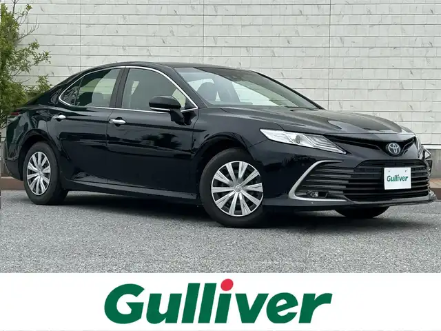 トヨタ カムリ X 滋賀県 2021(令3)年 3.8万km アティチュードブラックマイカ 9インチ純正ナビ/(FM/AM/USB/Bluetooth)/バックカメラ/ETC/前ドライブレコーダー/ＴｏｙｏｔａＳａｆｅｔｙＳｅｎｓｅ/・プリクラッシュブレーキアシスト	/・レーンキープアシスト		/・レーダークルーズコントロール/・標識検知機能	/電動格納ミラー/電子パーキング/ブレーキホールド/ステアリングスイッチ/オートライト/LEDヘッドライト/フロントフォグ/オートマチックハイビーム/フルオートエアコン/プッシュスタート/スマートキー/純正フロアマット/USB端子/ドライブモードセレクト/EVモード