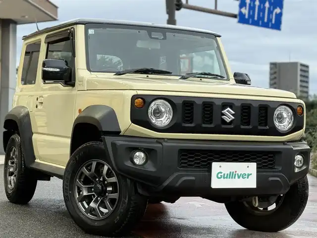 スズキ ジムニー シエラ JC 香川県 2020(令2)年 3.8万km シフォンアイボリーメタリックブラック2トーンルーフ 社外SDナビ/フルセグ/CD/DVD/Bluetooth/バックカメラ/セーフティサポート/レーダーブレーキ/レーンキープ/純正15インチアルミ/LEDヘッドライト/ドライブレコーダー/シートヒーター/ビルトインETC