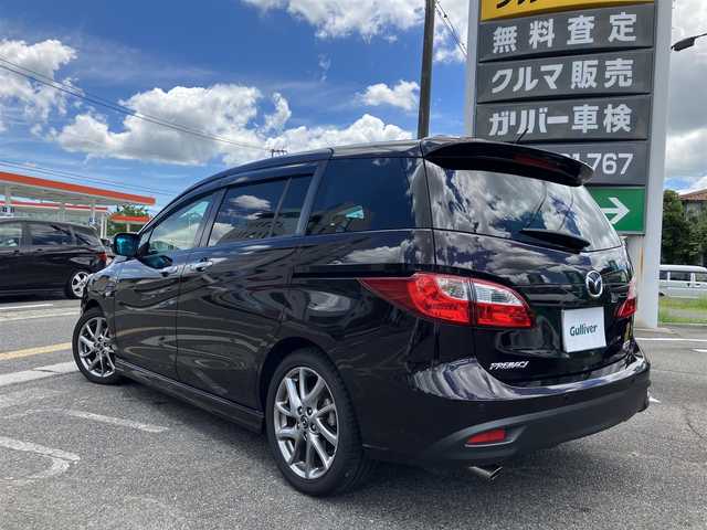 マツダ プレマシー 20S スカイアクティブ Lパック 広島県 2016(平28)年 6.8万km ラディアントエボニーマイカ 新車ワンオーナー/APドライブ（手動運転装置）付き/　ウインカー・ハザード・ハイビームスイッチ付き/純正ダイヤトーンナビ/両側パワースライドドア/フルセグTV/Bluetooth/バックカメラ/オートライト/ハーフレザー調シート/クルーズコントロール/パドルシフト/スマートインETC/新車保証書/取扱説明書/スペアキー