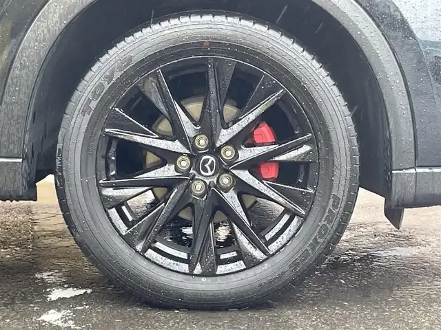 マツダ ＣＸ－５ 25S ブラックトーンED 青森県 2021(令3)年 2.9万km ジェットブラックマイカ ・4WD/・10インチ純正ディスプレイナビ/　(Bt/USB/フルセグTV)/・全方位カメラ/・ヘットアップディスプレイ/・アダプティブクルーズコントロール/・レーンキープアシスト/・衝突軽減ブレーキ/・車間認識支援/・車線逸脱抑制機能/・ブラインドスポットモニター/・パーキングアシスト/・アイドリングストップ/・ヒルスタートアシスト/・パワーバックドア/・黒ハーフレザーシート/・D席パワーシート/・前席シートヒーター/・ステアリングスイッチ/・ステアリングヒーター/・ETC/・LEDヘッドライト/フォグ/・オートライト/・フロントフォグランプ/・電動格納ミラー/・ウィンカーミラー/・電動パーキング/・オートホールドブレーキ/・純正19インチアルミホイール/・純正フロアマット/・前後ドラレコ/・前後バンパーソナー/・リア5面プライバシーガラス/・W/サイド/カーテンエアバッグ /・プッシュスタート/・ABS/・スマートキー/・保証書/取説/ナビ取説/・社外アルミホイール＋冬タイヤ積込