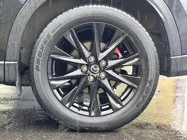 マツダ ＣＸ－５ 25S ブラックトーンED 青森県 2021(令3)年 2.9万km ジェットブラックマイカ ・4WD/・10インチ純正ディスプレイナビ/　(Bt/USB/フルセグTV)/・全方位カメラ/・ヘットアップディスプレイ/・アダプティブクルーズコントロール/・レーンキープアシスト/・衝突軽減ブレーキ/・車間認識支援/・車線逸脱抑制機能/・ブラインドスポットモニター/・パーキングアシスト/・アイドリングストップ/・ヒルスタートアシスト/・パワーバックドア/・黒ハーフレザーシート/・D席パワーシート/・前席シートヒーター/・ステアリングスイッチ/・ステアリングヒーター/・ETC/・LEDヘッドライト/フォグ/・オートライト/・フロントフォグランプ/・電動格納ミラー/・ウィンカーミラー/・電動パーキング/・オートホールドブレーキ/・純正19インチアルミホイール/・純正フロアマット/・前後ドラレコ/・前後バンパーソナー/・リア5面プライバシーガラス/・W/サイド/カーテンエアバッグ /・プッシュスタート/・ABS/・スマートキー/・保証書/取説/ナビ取説/・社外アルミホイール＋冬タイヤ積込