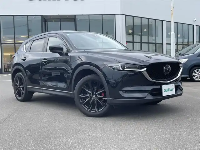 マツダ ＣＸ－５ 25S ブラックトーンED 青森県 2021(令3)年 2.9万km ジェットブラックマイカ ・4WD/・10インチ純正ディスプレイナビ/　(Bt/USB/フルセグTV)/・全方位カメラ/・ヘットアップディスプレイ/・アダプティブクルーズコントロール/・レーンキープアシスト/・衝突軽減ブレーキ/・車間認識支援/・車線逸脱抑制機能/・ブラインドスポットモニター/・パーキングアシスト/・アイドリングストップ/・ヒルスタートアシスト/・パワーバックドア/・黒ハーフレザーシート/・D席パワーシート/・前席シートヒーター/・ステアリングスイッチ/・ステアリングヒーター/・ETC/・LEDヘッドライト/フォグ/・オートライト/・フロントフォグランプ/・電動格納ミラー/・ウィンカーミラー/・電動パーキング/・オートホールドブレーキ/・純正19インチアルミホイール/・純正フロアマット/・前後ドラレコ/・前後バンパーソナー/・リア5面プライバシーガラス/・W/サイド/カーテンエアバッグ /・プッシュスタート/・ABS/・スマートキー/・保証書/取説/ナビ取説/・社外アルミホイール＋冬タイヤ積込