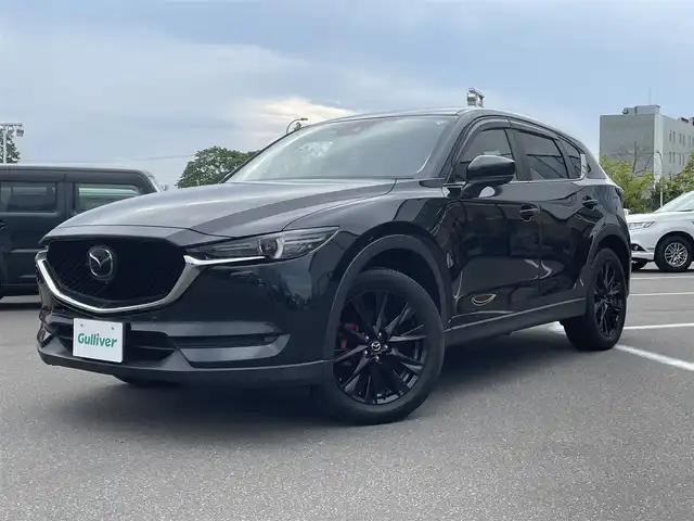 マツダ ＣＸ－５ 25S ブラックトーンED 青森県 2021(令3)年 2.9万km ジェットブラックマイカ ・4WD/・10インチ純正ディスプレイナビ/　(Bt/USB/フルセグTV)/・全方位カメラ/・ヘットアップディスプレイ/・アダプティブクルーズコントロール/・レーンキープアシスト/・衝突軽減ブレーキ/・車間認識支援/・車線逸脱抑制機能/・ブラインドスポットモニター/・パーキングアシスト/・アイドリングストップ/・ヒルスタートアシスト/・パワーバックドア/・黒ハーフレザーシート/・D席パワーシート/・前席シートヒーター/・ステアリングスイッチ/・ステアリングヒーター/・ETC/・LEDヘッドライト/フォグ/・オートライト/・フロントフォグランプ/・電動格納ミラー/・ウィンカーミラー/・電動パーキング/・オートホールドブレーキ/・純正19インチアルミホイール/・純正フロアマット/・前後ドラレコ/・前後バンパーソナー/・リア5面プライバシーガラス/・W/サイド/カーテンエアバッグ /・プッシュスタート/・ABS/・スマートキー/・保証書/取説/ナビ取説/・社外アルミホイール＋冬タイヤ積込