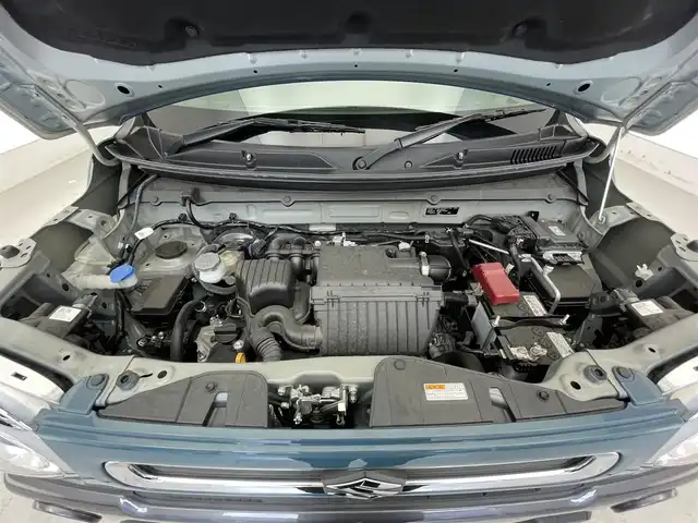 スズキ ハスラー HYBRID X 滋賀県 2023(令5)年 1.8万km デニムブルー ガンメタリック 2トーン 禁煙車/社外７型ナビ（ＣＤ／ＤＶＤ／Ｂｌｕｅｔｏｏｔｈ／フルセグ）/前後ドラレコ/衝突軽減ブレーキ/リアソナー/クルコン/レーンキープアシスト/ＥＴＣ/オートライト/運転席助手席シートヒーター/電格ミラー/ステアリングリモコン/プッシュスタート/スマートキー