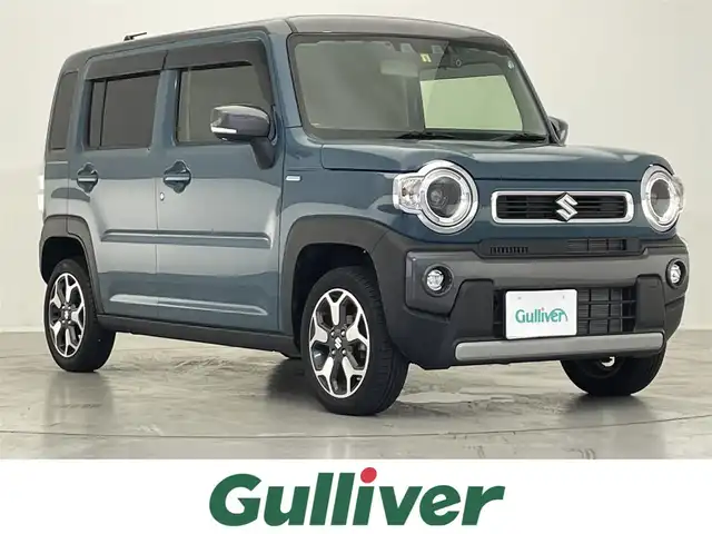 スズキ ハスラー HYBRID X 滋賀県 2023(令5)年 1.8万km デニムブルー ガンメタリック 2トーン 禁煙車/社外７型ナビ（ＣＤ／ＤＶＤ／Ｂｌｕｅｔｏｏｔｈ／フルセグ）/前後ドラレコ/衝突軽減ブレーキ/リアソナー/クルコン/レーンキープアシスト/ＥＴＣ/オートライト/運転席助手席シートヒーター/電格ミラー/ステアリングリモコン/プッシュスタート/スマートキー