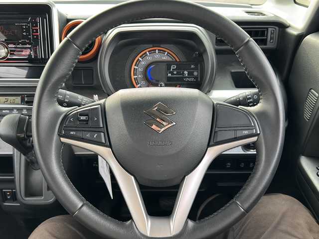 スズキ スペーシア ギア HYBRID XZ 鹿児島県 2019(令1)年 4.4万km アクティブイエロー/ガンメタリック2トーン ワンオーナー/シートヒーター/デュアルセンサーブレーキ/後席サーキュレーター/KENWOOD(DPX-U7408TH)/Bluetoothオーディオ/USB端子/AUX端子/スマホハンズフリー通話（TELボタン有）/オートライト/両側パワースライド/シートリフター/後席シェード/電動格納ミラー/ウィンカーミラー/ルーフレール/ステアリングスイッチ/純正フロアマット/純正アルミホイール