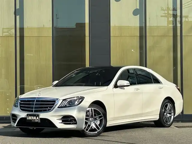メルセデス・ベンツ Ｓ４００ AMGライン 石川県 2017(平29)年 3.2万km ダイヤモンドホワイト レザーエクスクルーシブP /黒革シート /シートベンチレーション /マッサージシート /Burmesterサウンド /衝突軽減ブレーキ /アダプティブクルーズコントロール /ブラインドスポットモニター /ナビTV /AppleCarPlay /360カメラ