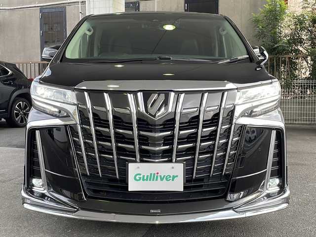 トヨタ アルファード S Cパッケージ 京都府 2018(平30)年 10.4万km ブラック 純正ナビ（NSZN-Z68T）10.3インチ/フリップダウンモニター　/３眼ＬＥＤライト　/モデリスタ（Ｆ・Ｓ／マフラー）　/トヨタセーフティセンス/オートマチックハイビーム/レーダークルーズコントロール/レーンキープアシスト/プリクラッシュセーフティ/ロードサインアシスト（RSA）/パーキングサポートブレーキ（PKSB)/クリアランスソナー　/ステアリングヒーター/メモリーパワーシート　　　/シートヒーター＆ベンチレーター/エアシート/デジタルインナーミラー/ウィンカーミラー　/ドライブレコーダー（DRY-ST3100）/バックカメラ/両側パワースライドドア/電動リアゲート/ナノイー/オールオートパワーウィンドウ/純正AW18インチ/フルセグTV/フォグランプ/プッシュスタート/スマートキー