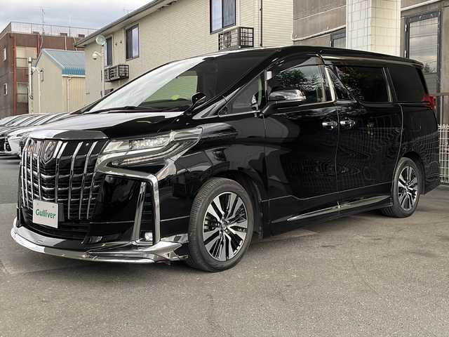 トヨタ アルファード S Cパッケージ 京都府 2018(平30)年 10.4万km ブラック 純正ナビ（NSZN-Z68T）10.3インチ/フリップダウンモニター　/３眼ＬＥＤライト　/モデリスタ（Ｆ・Ｓ／マフラー）　/トヨタセーフティセンス/オートマチックハイビーム/レーダークルーズコントロール/レーンキープアシスト/プリクラッシュセーフティ/ロードサインアシスト（RSA）/パーキングサポートブレーキ（PKSB)/クリアランスソナー　/ステアリングヒーター/メモリーパワーシート　　　/シートヒーター＆ベンチレーター/エアシート/デジタルインナーミラー/ウィンカーミラー　/ドライブレコーダー（DRY-ST3100）/バックカメラ/両側パワースライドドア/電動リアゲート/ナノイー/オールオートパワーウィンドウ/純正AW18インチ/フルセグTV/フォグランプ/プッシュスタート/スマートキー