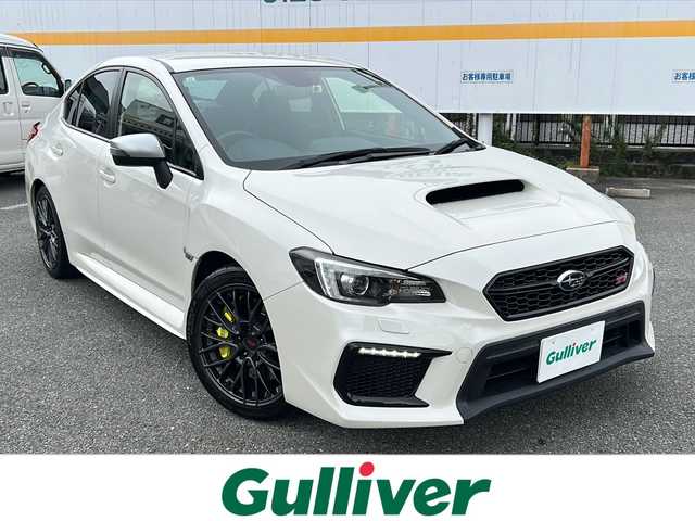スバル ＷＲＸ ＳＴＩ STI 山口県 2017(平29)年 7.6万km クリスタルホワイトP ワンオーナー/純正DIATONEナビ/DVD/CD/SD/BT/USB/フルセグ/フロント/サイド/バックカメラ/ハーフレザーシート/前席シートヒーター/純正LEDヘッドライト/純正フォグランプ/オートライト/純正１８インチアルミホイール/革巻きステアリング/ステアリングスイッチ/クルーズコントロール/BSM/横滑り防止/SIドライブ/スマートキー/純正フロアマット/ETC/電動格納ウインカードアミラー