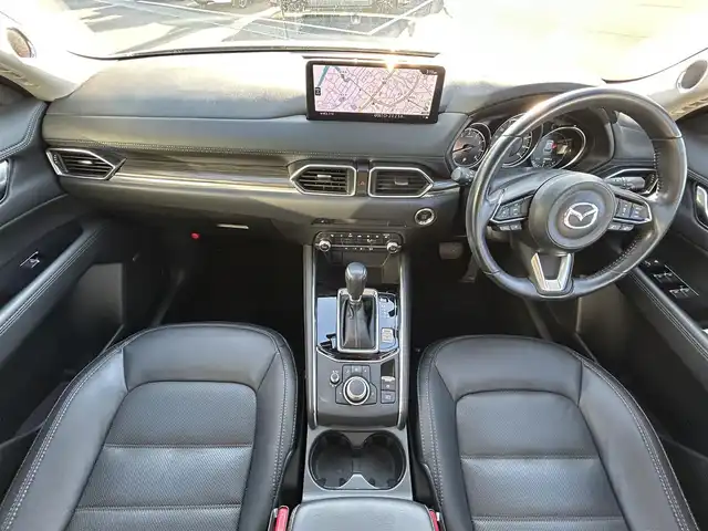 マツダ ＣＸ－５ 25S Lパッケージ 愛媛県 2021(令3)年 2.4万km スノーフレイクホワイトパールマイカ 純正SDナビ（Bluetooth/フルセグTV）/BOSEサウンド/全周囲カメラ/ヘッドアップディスプレイ/ブラックレザーシート/全席シートヒーター/パワーシート/D席シートメモリ機能/ステアリングリモコン/ステアリングヒーター/ETC2.0/ドライブレコーダー/前後コーナーセンサー/LEDヘッドライト