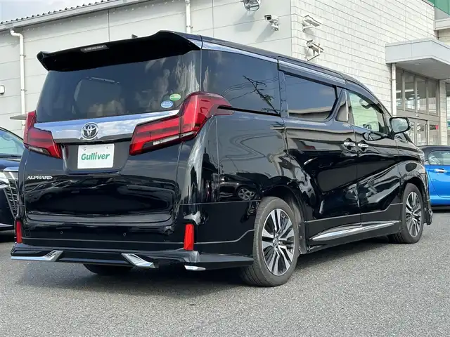 トヨタ アルファード S Cパッケージ 広島県 2019(令1)年 4.2万km ブラック アルパインナビ/（フルセグTV/Bluetooth/HDMI/USB/CD/DVD）/フィリップダウンモニター/サンルーフ/モデリスタエアロ/全席パワーシート/シートヒーター（D/N席）/エアシート（D/N席）/クルーズコントロール（追従有）/プッシュスタート/両側パワースライドドア/電動リアゲート/後席サンシェード/LEDヘッドライト/ビルドインETC/衝突軽減ブレーキ