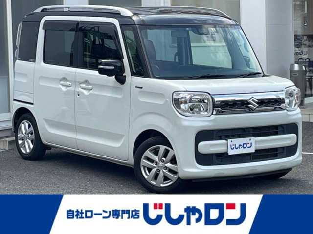 スズキ スペーシア HYBRID X 埼玉県 2018(平30)年 8.3万km ピュアホワイトパール/ブラック2トーン (株)IDOMが運営する【じしゃロン川越店】の自社ローン専用車両になります。/こちらは現金またはオートローンご利用時の価格です。/自社ローンご希望の方は別途その旨お申付け下さい/純正SＤナビ　/全方位カメラ　/フルセグＴＶ　/両側パワースライドドア　/ＥＴＣ　/オートライト　/ルーフレール　/ＬＥＤヘッドライト　/オートライト　/コーナーセンサー　/プッシュスタート　/スマートキー /シートヒーター