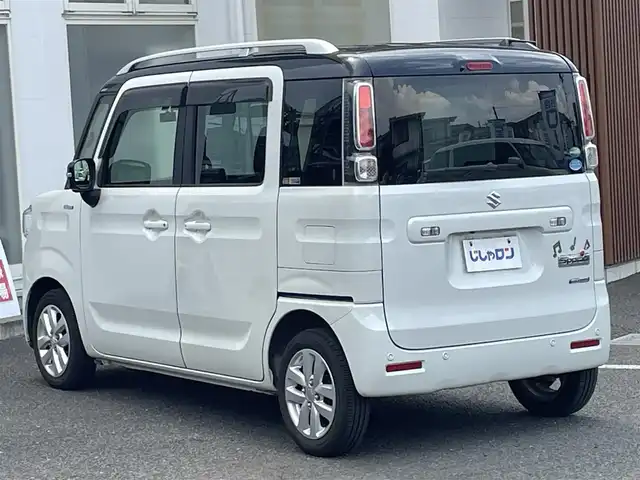 スズキ スペーシア HYBRID X 埼玉県 2018(平30)年 8.3万km ピュアホワイトパール/ブラック2トーン (株)IDOMが運営する【じしゃロン川越店】の自社ローン専用車両になります。/こちらは現金またはオートローンご利用時の価格です。/自社ローンご希望の方は別途その旨お申付け下さい/純正SＤナビ　/全方位カメラ　/フルセグＴＶ　/両側パワースライドドア　/ＥＴＣ　/オートライト　/ルーフレール　/ＬＥＤヘッドライト　/オートライト　/コーナーセンサー　/プッシュスタート　/スマートキー /シートヒーター