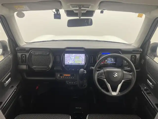 スズキ ハスラー HYBRID X 岡山県 2020(令2)年 6.3万km ピュアホワイトP ワンオーナー/純正9インチナビ/【Bluetooth/フルセグTV/USB/iPod】/TVキャンセラー/4WD/スズキセーフティーサポート/・デュアルセンサーブレーキサポート/・車線逸脱警報機能/・誤発進抑制機能/・ふらつき警報機能/・先行車発進お知らせ機能/・後退時ブレーキサポート/・後方誤発進抑制機能/全方位モニター/前席シートヒーター/社外ドライブレコーダー（後）/ビルトインＥＴＣ/ＬＥＤヘッドライト＆LEDフォグランプ/ISOFIX/ステアリングスイッチ/チルトステアリング/シートリフター/シートバックテーブル/プッシュスタート/スマートキー×2/保証書/取扱説明書