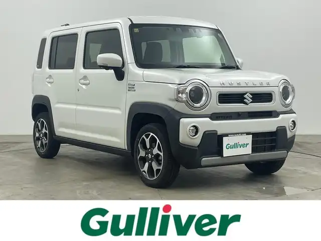 スズキ ハスラー HYBRID X 岡山県 2020(令2)年 6.3万km ピュアホワイトP ワンオーナー/純正9インチナビ/【Bluetooth/フルセグTV/USB/iPod】/TVキャンセラー/4WD/スズキセーフティーサポート/・デュアルセンサーブレーキサポート/・車線逸脱警報機能/・誤発進抑制機能/・ふらつき警報機能/・先行車発進お知らせ機能/・後退時ブレーキサポート/・後方誤発進抑制機能/全方位モニター/前席シートヒーター/社外ドライブレコーダー（後）/ビルトインＥＴＣ/ＬＥＤヘッドライト＆LEDフォグランプ/ISOFIX/ステアリングスイッチ/チルトステアリング/シートリフター/シートバックテーブル/プッシュスタート/スマートキー×2/保証書/取扱説明書