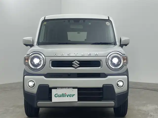 スズキ ハスラー HYBRID X 岡山県 2020(令2)年 6.3万km ピュアホワイトP ワンオーナー/純正9インチナビ/【Bluetooth/フルセグTV/USB/iPod】/TVキャンセラー/4WD/スズキセーフティーサポート/・デュアルセンサーブレーキサポート/・車線逸脱警報機能/・誤発進抑制機能/・ふらつき警報機能/・先行車発進お知らせ機能/・後退時ブレーキサポート/・後方誤発進抑制機能/全方位モニター/前席シートヒーター/社外ドライブレコーダー（後）/ビルトインＥＴＣ/ＬＥＤヘッドライト＆LEDフォグランプ/ISOFIX/ステアリングスイッチ/チルトステアリング/シートリフター/シートバックテーブル/プッシュスタート/スマートキー×2/保証書/取扱説明書