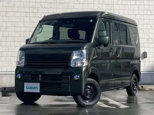 スズキ エブリイ JOINターボ 静岡県 2021(令3)年 5万km クールカーキPM 社外ディスプレイオーディオ(FH-8500DVS)/　AM FM CD DVD Bluetooth USB AppleCarPlay AndroidAuto/ETC/充電用USBポート2個/リモコンキー/純正ラバー製フロアマット/フロントフォグランプ/両側スライドドア/マニュアルエアコン/スペアキー有/デュアルカメラブレーキサポート/リアクリアランスソナー/4WDターボ