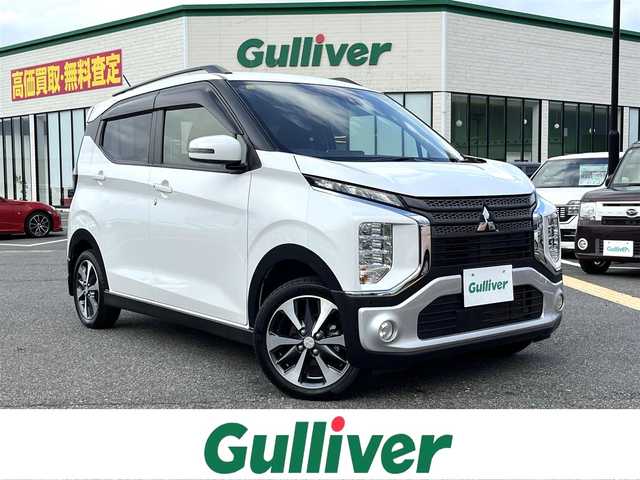 三菱 ｅＫクロス T 鳥取県 2019(平31)年 5.3万km シルキーホワイト ４WD・ターボ車/純正ナビ/フルセグ/DVD/CD/BT/バックカメラ・ETC/前席シートヒーター/衝突被害軽減ブレーキ/レーンキープアシスト/踏み間違い防止/純正15インチアルミホイール/LEDヘットライト/プッシュエンジンスタート/ルーフレール/アイドリングストップ/フロアマット/ドアバイザー/保証書・取扱説明書/スペアキー