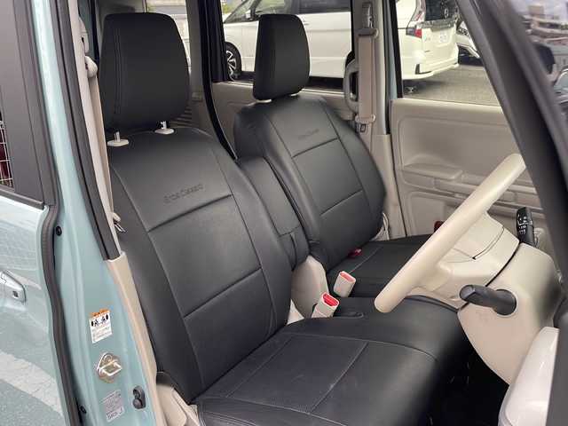 スズキ スペーシア HYBRID X 沖縄県 2023(令5)年 1.3万km オフブルーメタリック/ホワイト2トーン ディスプレイオーディオ　/CD/DVD/BT/フルセグTV　/全方位カメラ　/両側パワースライドドア　/シートヒーター/ステアリングスイッチ/アイドリングストップ/USB入力端子/スマートキー/ビルトインＥＴＣ