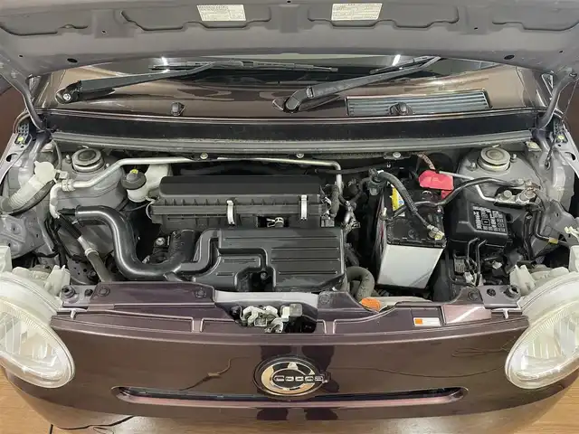 ダイハツ ミラ ココア L 道央・札幌 2018(平30)年 5.8万km プラムブラウンクリスタルマイカ 4WD/社外メモリナビ/・ワンセグTV/CD/DVD/BT/SD/USB/ETC/アイドリングストップ/ヘッドライトレベライザー/リモコンキー/スペアキー/ベンチシート/社外フロアマット/ドアバイザー/電動格納ミラー/社外AW付き冬タイヤ積込/・155/65R14 ’23製 6mm/新車時保証書/取扱説明書