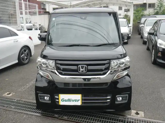 ホンダ Ｎ ＢＯＸ 神奈川県 2017(平29)年 9.1万km クリスタルブラックパール ターボ/シティブレーキアクティブシステム/純正8インチナビ　フルセグTV/（DVD再生可/Bluetooth/VTR/SD/Mラック）/バックカメラ/オートクルーズコントロール/両側パワースライドドア/専用15インチホイール/ハーフレザーシート/前席シートヒーター/キセノンヘッドランプ/LEDフォグランプ/ビルトインETC/ロールサンシェード/アイドリングストップ/パドルシフト/スマートキーx2/取説書/保証書