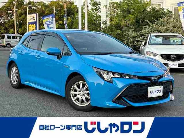 トヨタ カローラ スポーツ ハイブリッドG X 愛知県 2018(平30)年 13.5万km シアンM (株)IDOMが運営する【じしゃロン名古屋鳴海店】の自社ローン専用車両になりますこちらは現金またはオートローンご利用時の価格です。自社ローンご希望の方は別途その旨お申付け下さい/スマートキー/純正ナビ・TV/　（CD/DVD/BT）/バックカメラ/ETC