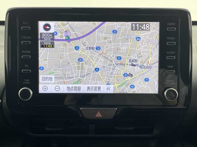 トヨタ ヤリスクロス Z 群馬県 2022(令4)年 1.4万km ブラックマイカ/プラチナホワイトパールマイカ 純正８型ナビ　全周囲カメラ　衝突被害軽減ブレーキ　アダプティブクルーズコントロール　レーンキープアシスト　ブラインドスポットモニター　シートヒーター　パワーシート　前後ドライブレコーダー　ＥＴＣ　禁煙