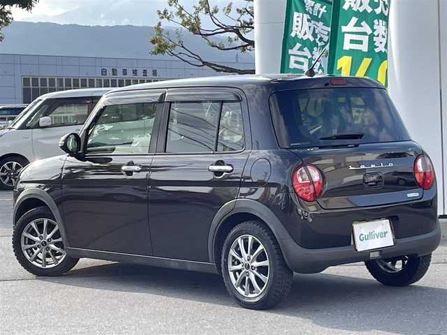 スズキ ラパン X 長野県 2016(平28)年 6.2万km アーバンブラウンパールメタリック 純正ナビ（FM/AM、CD、DVD、BT、IPOD、AUX）/アラウンドビューモニター/フルセグテレビ/社外ETC/盗難防止装置/衝突軽減システム/運転席シートヒーター/ダブルエアバック/アイドリングストップ/純正フロアマット/キセノンオートヘッドライト/横滑り防止装置/エンジンスターター/純正サマーAW積み込み/保証書、取扱説明書/ベンチシート/スマートキー